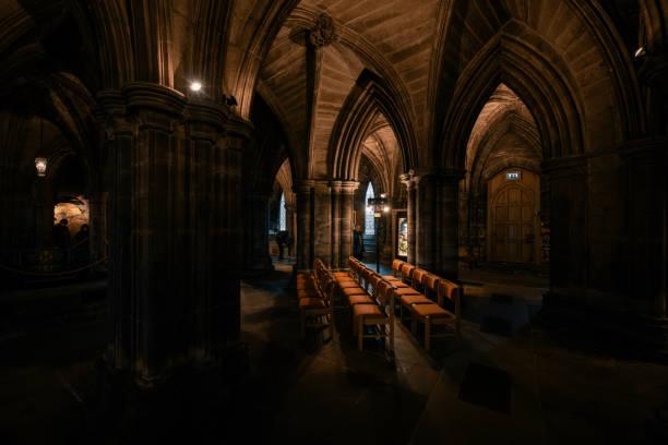 istock ancient architecture style and decoration art of Glasgow cathedral 2181071378