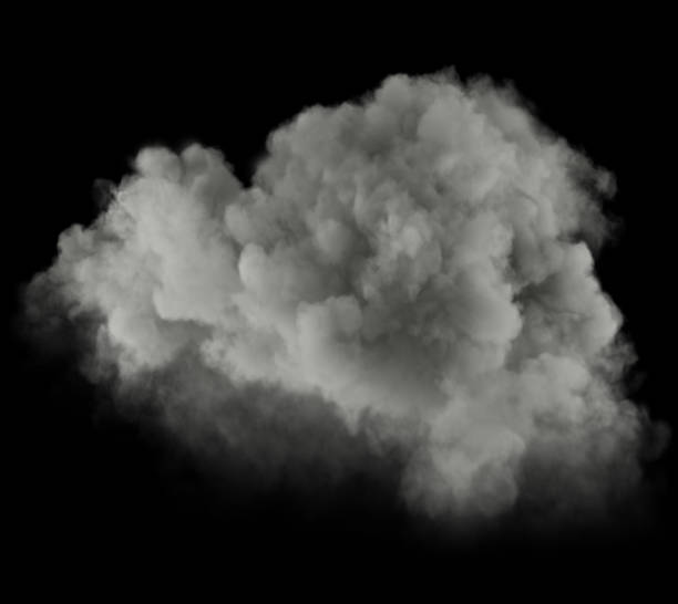 istock Rain clouds mystic for landscape cutout black backgrounds 3d render 2181075764