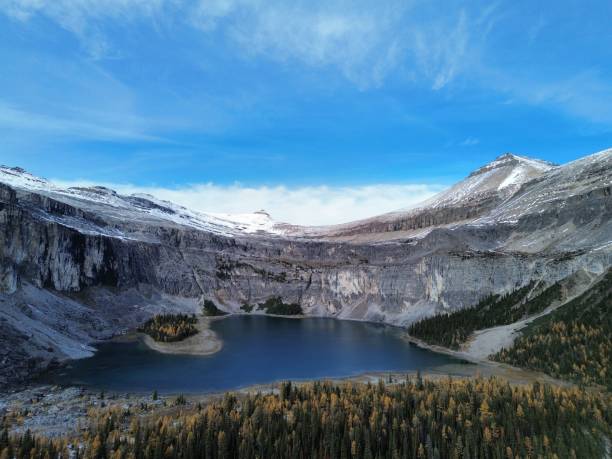 istock Rockbound lake and Castle mountain 2181078896