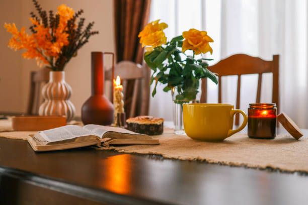 istock The Bible in a cozy home atmosphere 2181080284