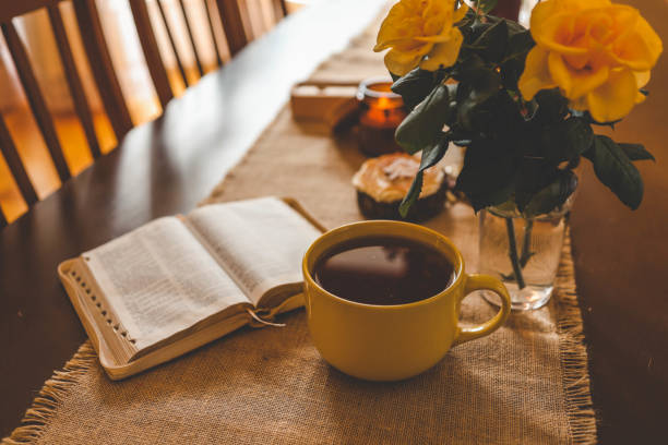 istock The Bible in a cozy home atmosphere 2181080293
