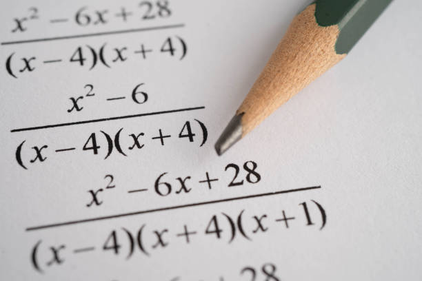 istock Pencil on mathematic formula exercise test paper in education school. 2181089313