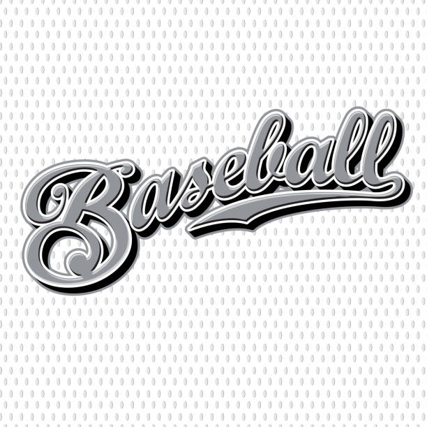 Baseball logo sport font design Baseball logo sport font design template, baseball sport emblem vector, baseball tournament logo screen print design vector illustration baseball base icon stock illustrations
