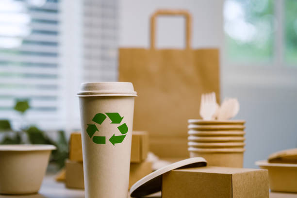 istock Cardboard boxes and packaging, food containers and recycling symbols, recycling concepts using green technology, investing in green businesses, good green organizations, clean communities, etc. 2181103341