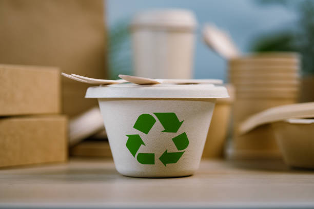 istock Cardboard boxes and packaging, food containers and recycling symbols, recycling concepts using green technology, investing in green businesses, good green organizations, clean communities, etc. 2181103354