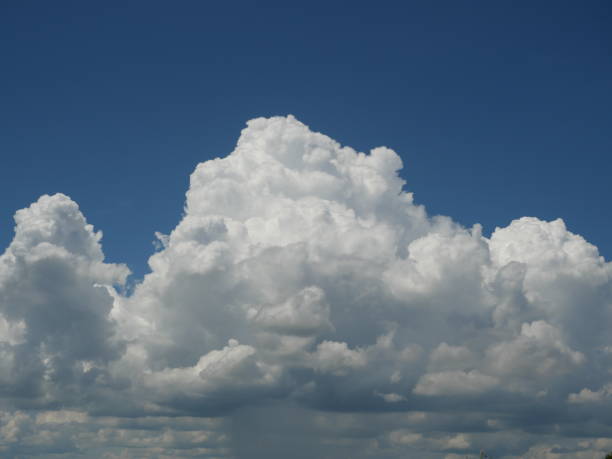 Cumulonimbus cloud formations on tropical sky