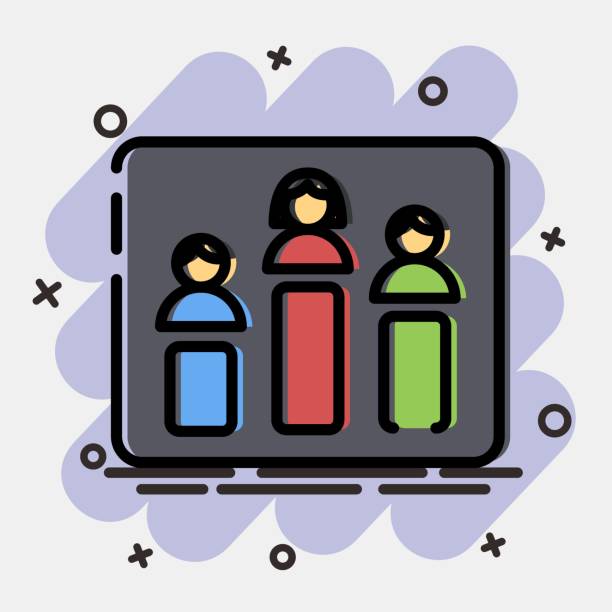 istock Icon chart. Indonesian general election elements. Icons in comic style. Good for prints, posters, infographics, etc. 2181106025