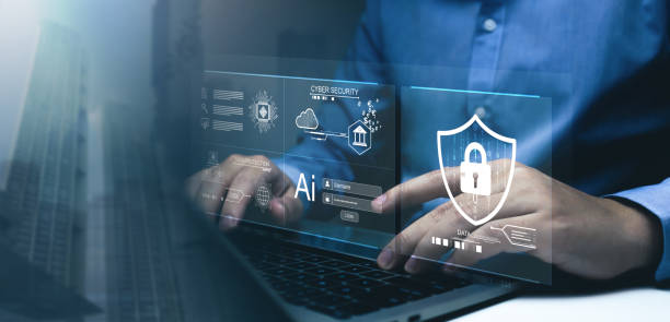 istock Businessman using laptop login username and password identity on virtual screen. Cyber security protect business transaction from online digital cyber attack. 2181106618