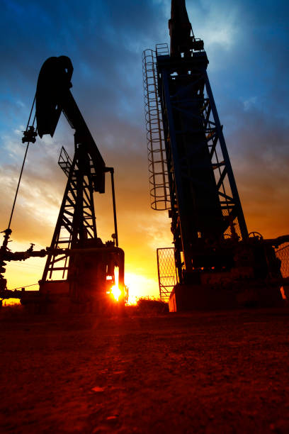 istock Oil pump, oil industry equipment 2181108012