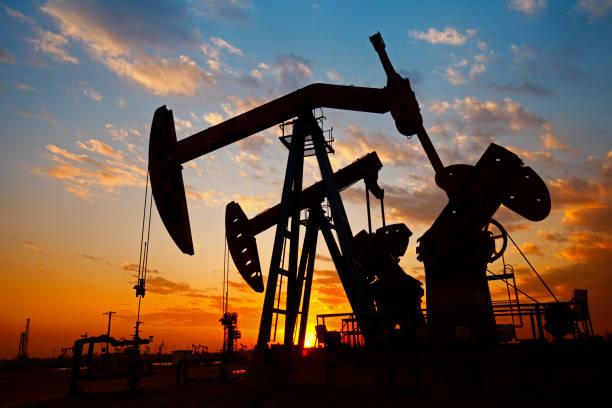 istock Oil pump, oil industry equipment 2181108024