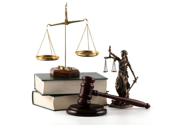 istock Themis figure, judge's gavel and book 2181110247