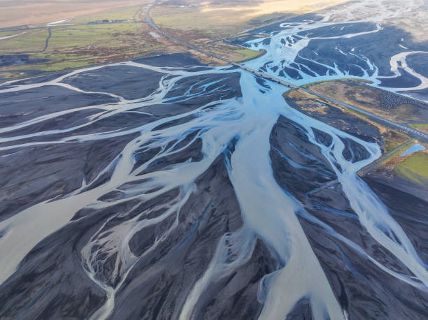 istock The pattern of river flows on the earth, Iceland 2181114429