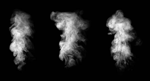 istock White vapor cut out from black background 2181115200