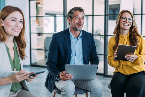 istock Business persons on meeting in the office. 2181115643