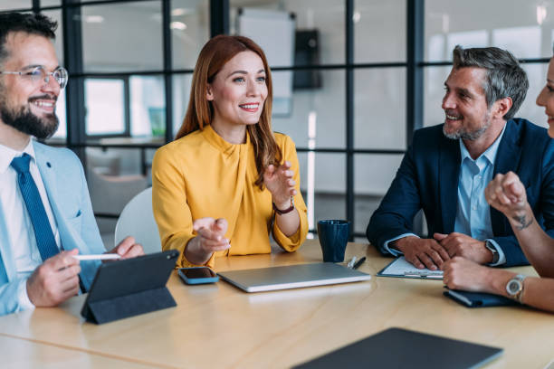 istock Business persons on meeting in the office. 2181115665