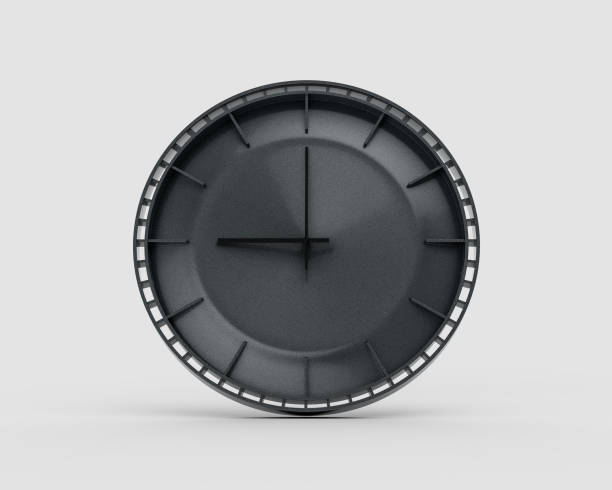 istock A Modern Charcoal Black Wall Clock 09:00 Nine O'Clock 9:00 For Modern Interiors 3D Illustration 2181115832