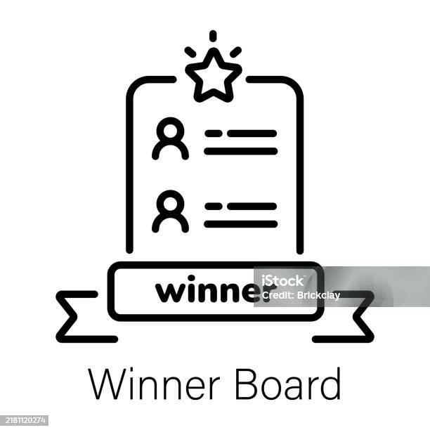 Feature Winner Racing Board Winner Board Stock Illustration - Download Image Now - Competition ...