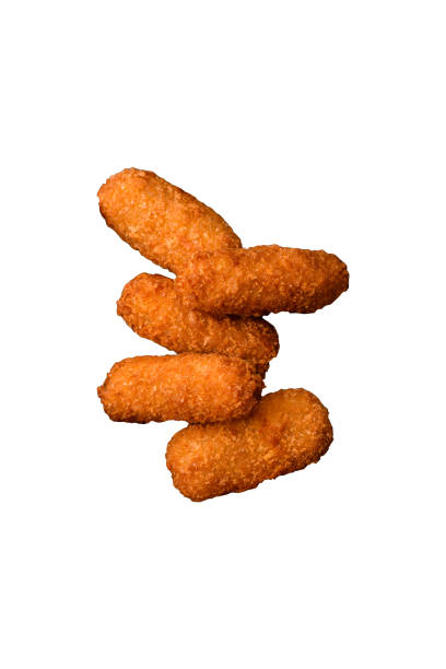 istock Delicious crispy cheese sticks with mozzarella, salt and spices 2181124223