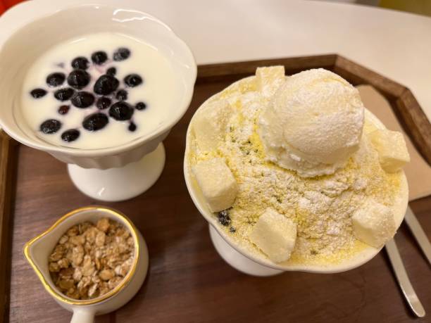 Korean Dessert Chocolate Bingsu Ice Snow