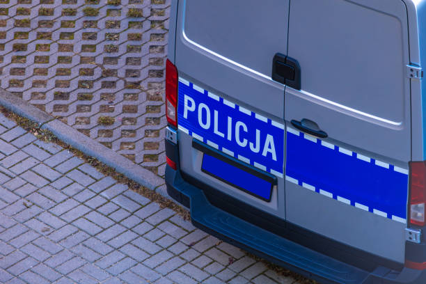 istock A police car parked on the road, 2181132463
