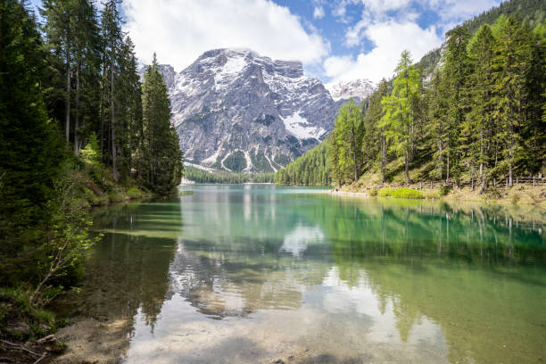 istock Braies Lake in the morning 2181139012