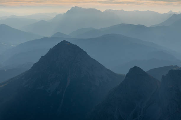Wugong Mountain, Pingxiang City, Jiangxi Province - sea of clouds and mountain scenery at sunset