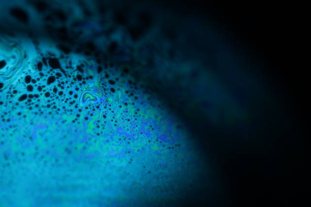Fantastic liquid on dark background