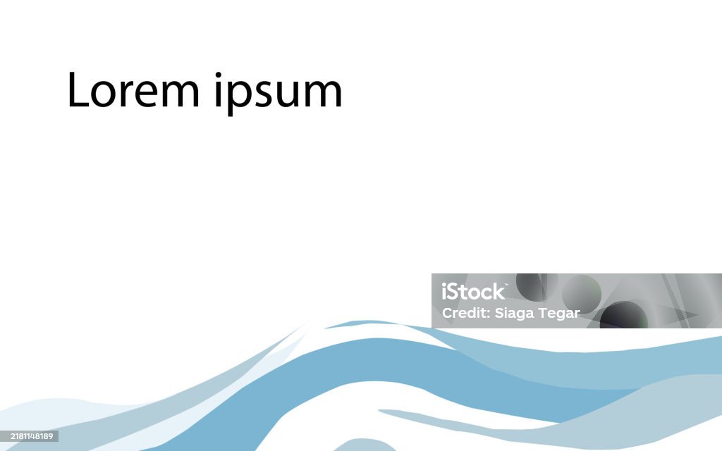Modern Frame Wave Simple Modern Wave Frame Background Stock Illustration - Download Image ...