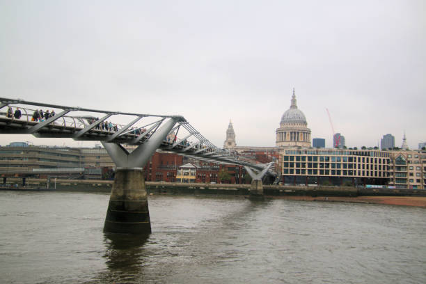 A view of St Pauls Cathedral across the River Thames
