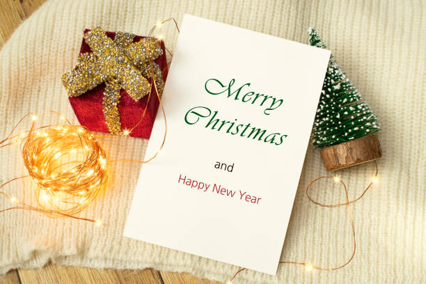 istock Small bulbs and Christmas concept mock-up 2181149887
