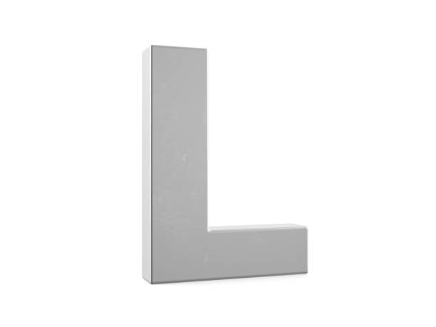 istock Metal letter L 2181150720