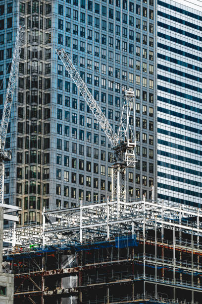 istock Skyscrapers and construction site in London 2181152630