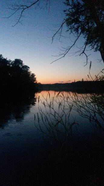 istock Late Sunset Over Lake Fred 2181175842