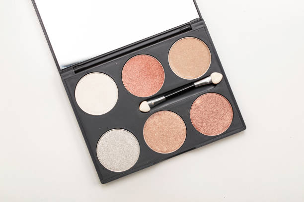 istock Close up of face powder on white background 2181185517