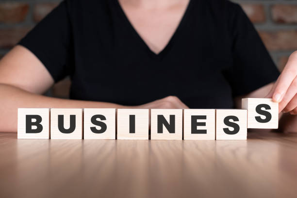 istock Business word with wooden blocks on table 2181186044