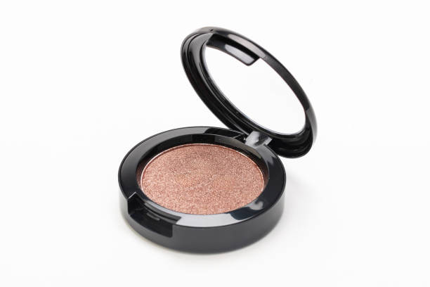istock Close up of face powder on white background 2181186321