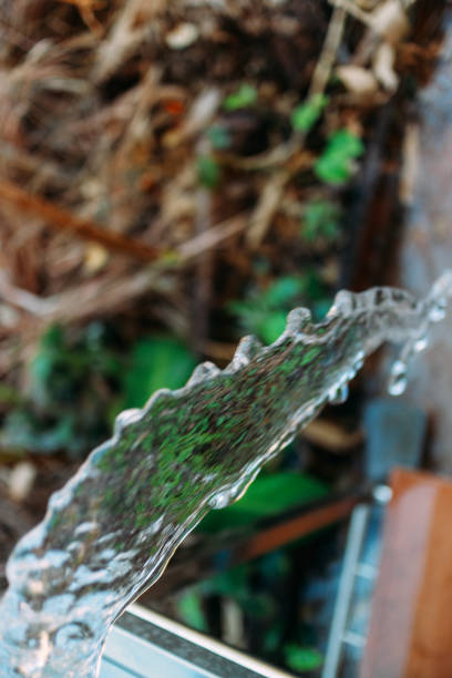 washing hand close up