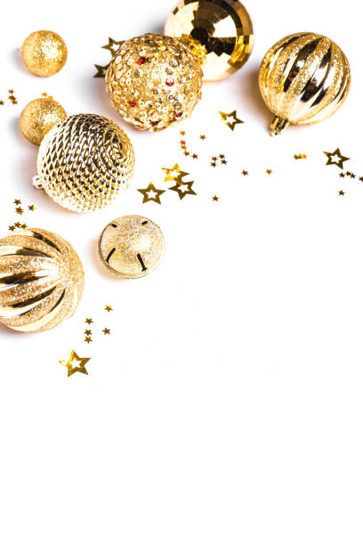 istock Christmas golden shiny decor 2181205509