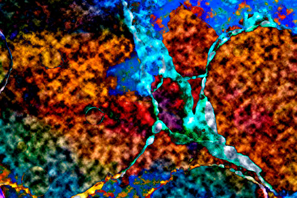 High-quality modern abstract painting rendered with alcohol ink and colorful abstract modern art painting background.