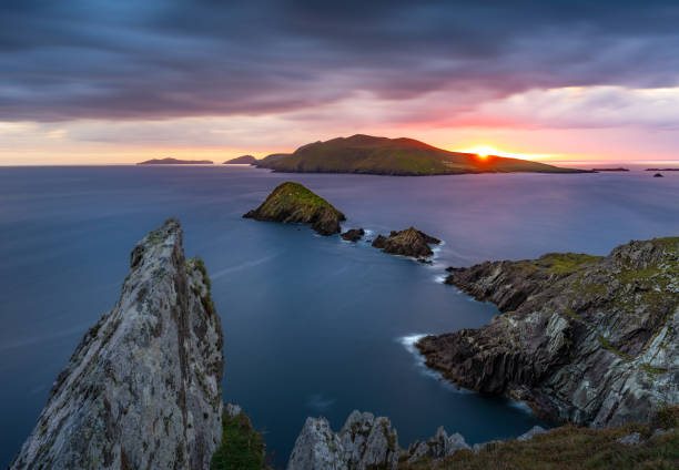 istock A dramatic sunset over the rugged coastline of Dunmore Head 2181222969