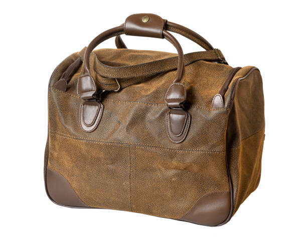 duffel bag travel case leather