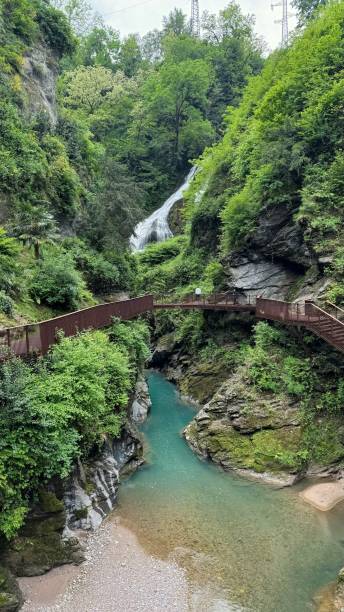 istock Majestic Cliffs and Turquoise Waters in Bellano Gorge, Lake Como 2181242661