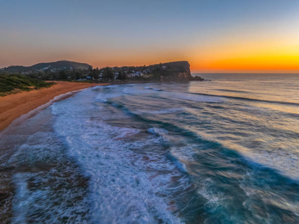 istock Sunrise at the Seaside with an Orange Horizon 2181249831