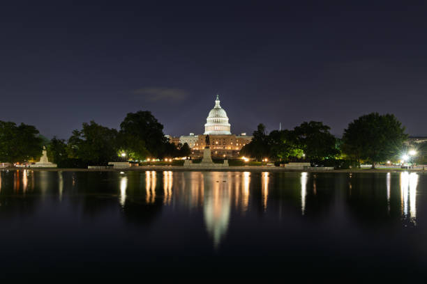 istock Capitol Building at Blue Hour Sunrise from the Reflecting Pool, Washington, D.C. 2181252541