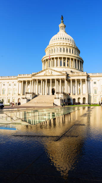 istock Capital Hill in Washington DC with a reflection off a glass surface 2181252706