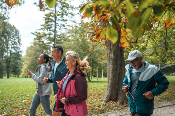 istock Diverse Community Jog in a Public Park 2181252890