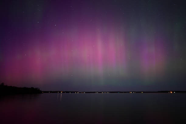 istock Northern Lights or Aurora Borielis reflecting over a remote lake 2181253042
