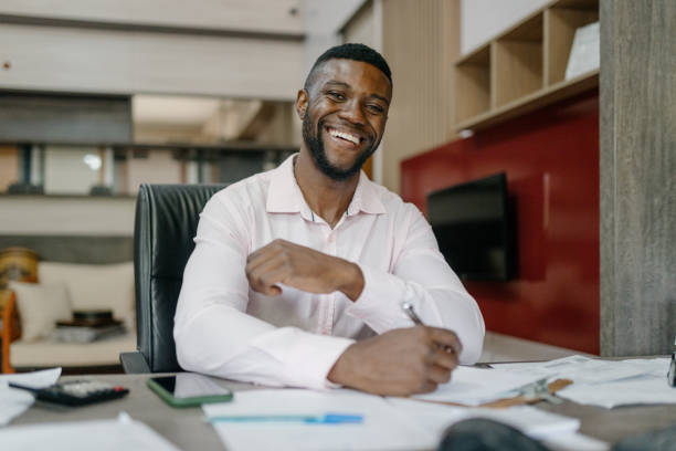 istock Businessman in store office 2181255593