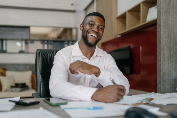 istock Businessman in store office 2181255604