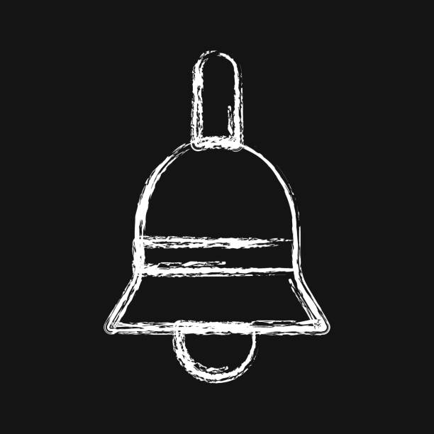 istock Icon bell. School and education elements. Icons in chalk style. Good for prints, posters, logo, advertisement, infographics, etc. 2181260635